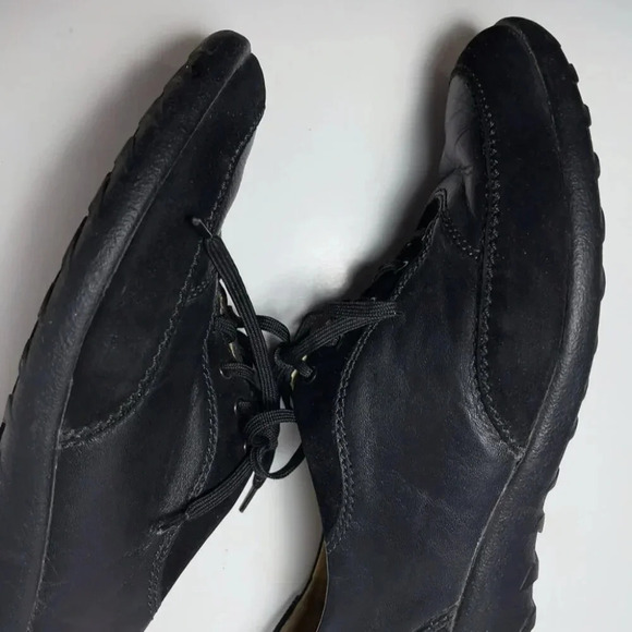 Mephisto Womens 10  Mobils Leather Lace Up Comfort Trainers Shoes - Picture 8 of 16